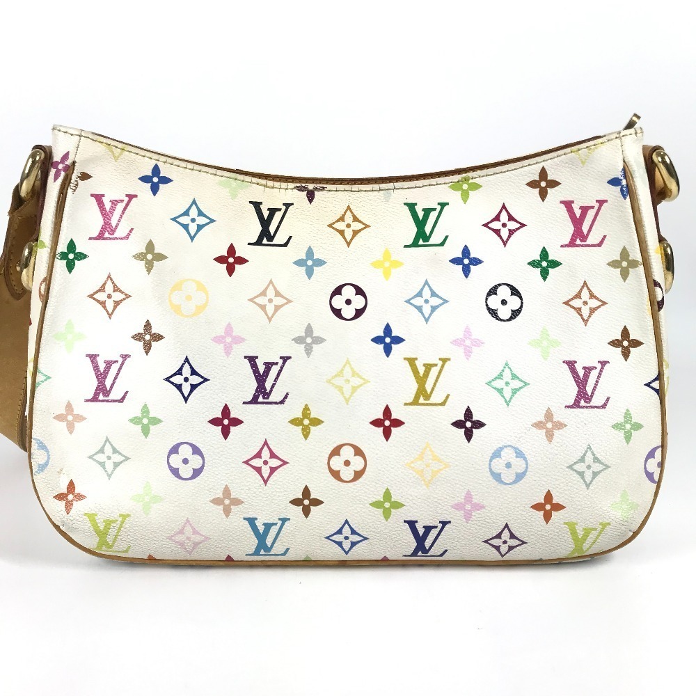 LOUIS VUITTON Multicolor Lodge Bag Crossbody Shoulder Blanc White - Picture 2 of 15